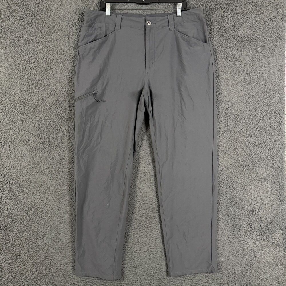 Patagonia Quandry Pants Mens 38x31 Gray Regular Fit Hiking Outdoors Lightweight